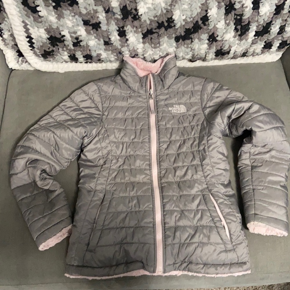 Girls Northface Jacket - Reversible!